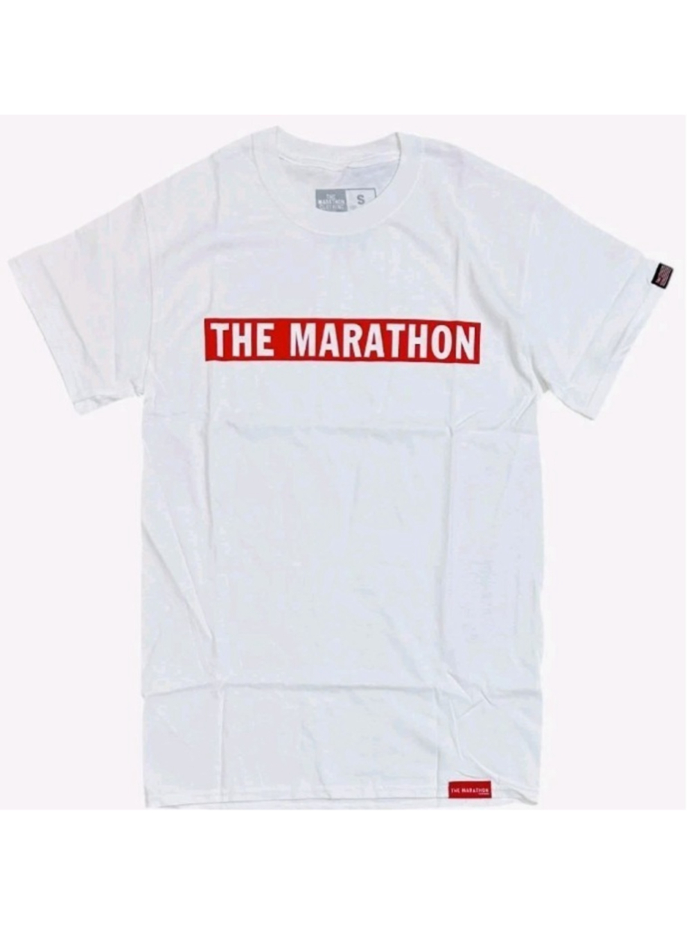 The Marathon Clothing Bar Tee Men's Small White T Shirt Limited Edition Nipsy